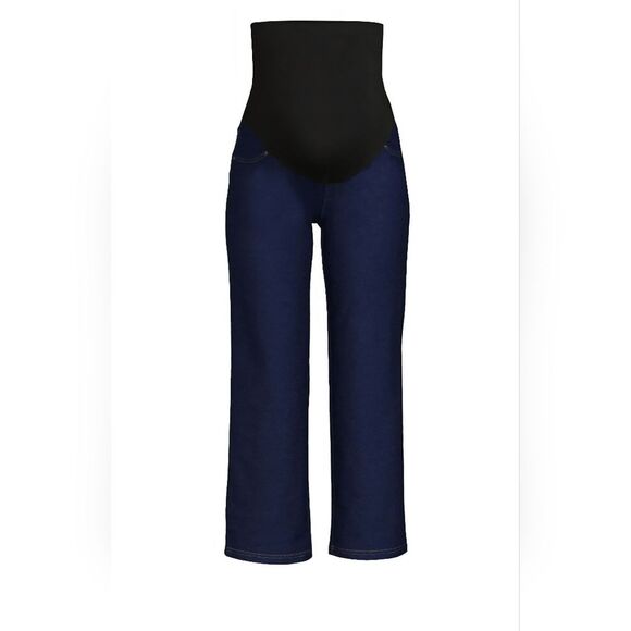 Time and Tru Maternity Essentials Straight Leg Jeggings, 27" Inseam, Size L - Picture 1 of 7